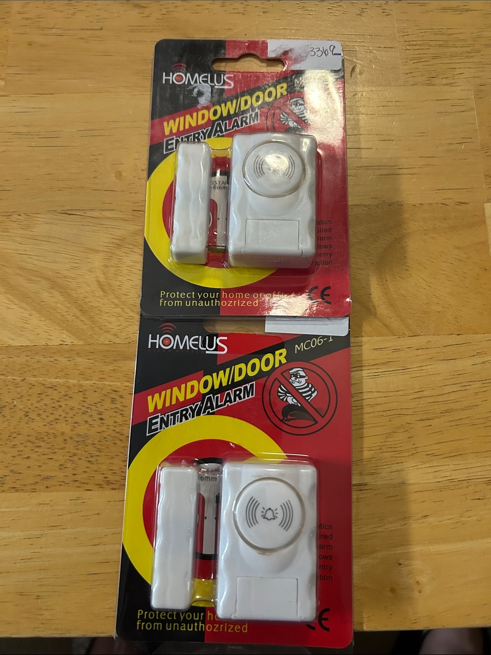 White Window/Door Entry Alarm - 2 Pack